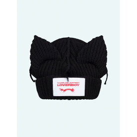 Charles Jeffrey LOVERBOY | チャールズジェフリー ラバーボーイ CHUNKY EARS BEANIE BLACK (052130102) 25AW 25秋冬【 送料無料 】 正規品 ビーニー 定番 帽子 ニット帽