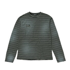 THUG CLUB | サグ クラブ TC Striped Long-Sleeve BLACK (TC25TS2002) 25AW 25秋冬 トップス Tシャツ ロゴ 長袖 ロングスリーブ ストライプ