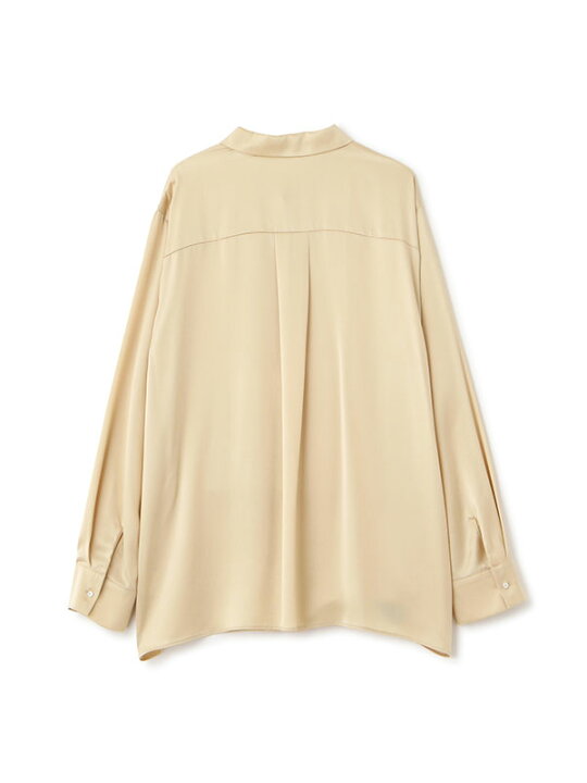 楽天市場】ETRE【エトレ】ボックスシルエットシルクシャツ BEIGE 