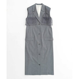 MAISON SPECIAL 【メゾンスペシャル】 Tailored Gilet One-piece Dress GRAY (21241265804) 24SS 24春夏　ジレ ワンピース