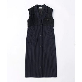 MAISON SPECIAL 【メゾンスペシャル】 Tailored Gilet One-piece Dress NAVY (21241265804) 24SS 24春夏ジレ ワンピース