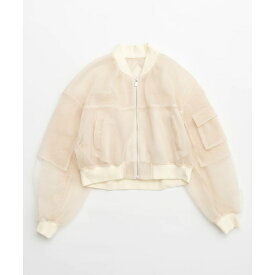 MAISON SPECIAL 【メゾンスペシャル】 Tulle Layered Blouson IVORY (21241215101)24SS 24春夏 レイヤード ブルゾン