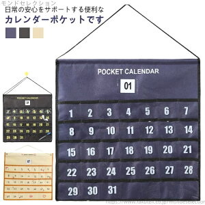 【送料無料】ウォールポケット 壁掛け収納 お薬カレンダー 高齢者 半透明ポケット 1ヶ月 玄関 薬入れポケット ウォールポケット 吊り下げ