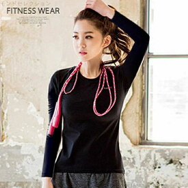 【送料無料】レディース 長袖2枚セット 吸水速乾 超伸縮 サラサラ素材