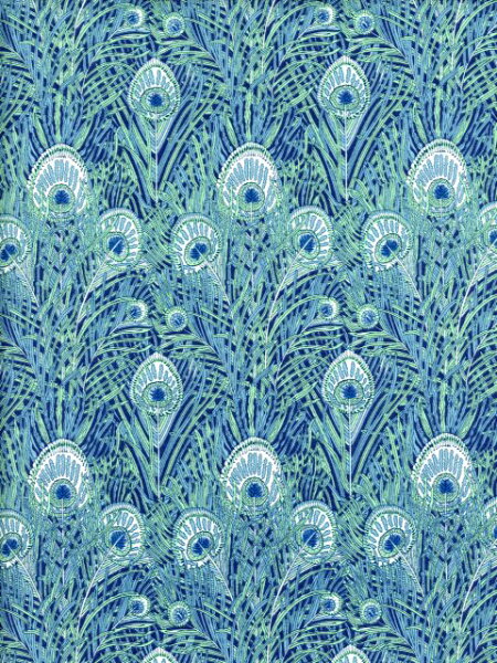 生地 LIBERTY FABRICS  LIBERTY 国産リバティプリント Queen Hera （クイーンヘラ） ブルー 国産エターナル柄 110ｃｍ巾 3632004-ZE
