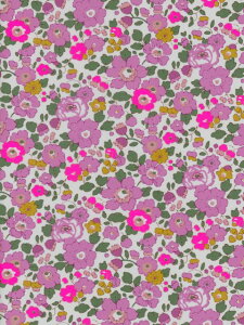 LIBERTYリバティプリント2023年ネオンリバティ(春夏柄)Betsy(ベッツィ)ピンク3332019N-J23B