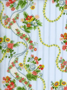LIBERTY�A���J�b�g�N���XRibbon Cascade(���{���E�J�X�P�[�h)�u���[�T�C�Y�F�c30cm×��30cm36374404-B2024SS LIBERTY FABRICS & BRIDGERTON