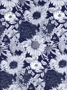 LIBERTYリバティプリントSwim Dunclare(スイム・ダンクレア)5672151-SYE110cm巾ネイビー