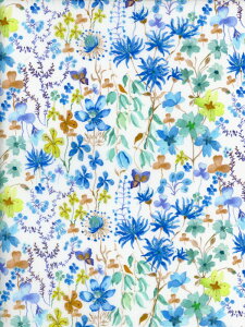 格安ハギレセール品LIBERTYAmber's Posy(アンバーズポージー)ブルーDC28672-WE60cm