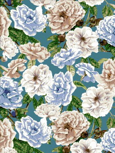 格安ハギレセール品LIBERTYリバティプリントEnglish Rose(イングリッシュローズ)グリーン2022年秋冬追加柄フローラネーションイタリア製タナローン生地363J6802-B110cm巾60cm