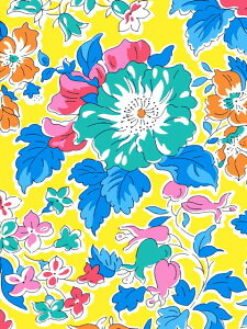 格安ハギレセール品LIBERTYリバティプリント Clare Ricco ( クレア・リッコ )イエロー2023年春夏柄2343105-SD23C110cm巾60cm