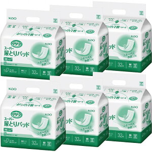 送料無料 ケース販売 花王 リリーフ スーパー尿とりパッド 病院施設用 業務用 32枚×6袋 (32×6) まとめ買い 介護用品 オムツ 介護おむつ 紙おむつ 失禁用品