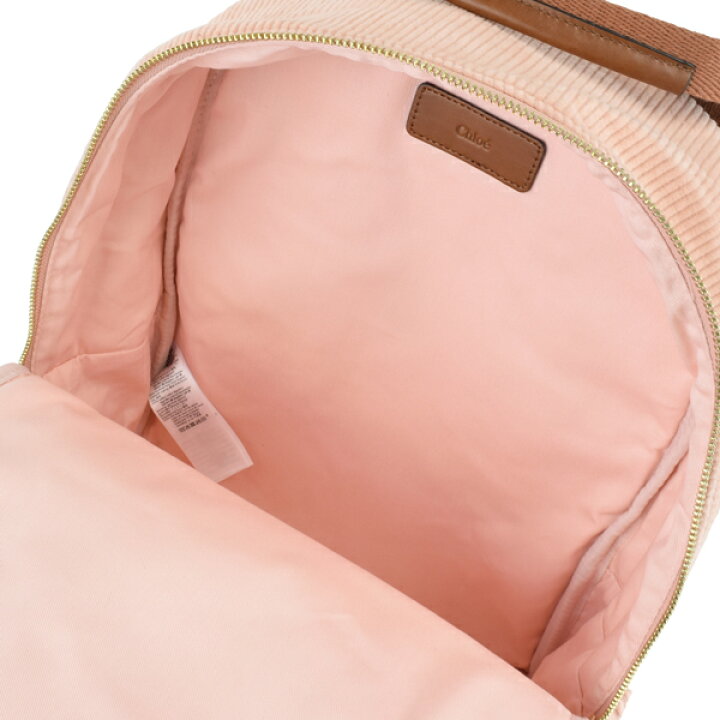 楽天市場】Chloe クロエ LOGO BACKPACK/コーデュロイ バックパック  