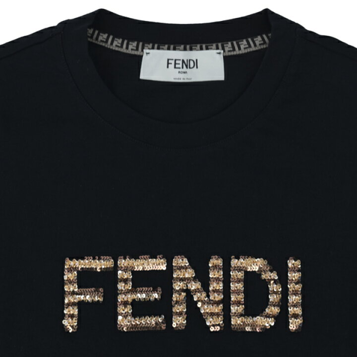 楽天市場】FENDI フェンディ SEQUIN T-SHIRT/スパンコール ロゴ T  