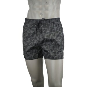 FENDI �t�F���f�B FF NYLON SWIM SHORTS/FF ���� �X�C���E�F�A�@�C�p���@�V���[�g�p���c FXB077 A79F F0P9B