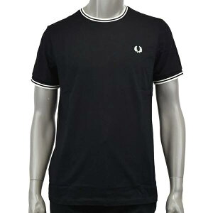 FRED PERRY �t���b�h�y���[ TWIN TIPPED T-SHIRT/�e�B�b�v���C�� T�V���c M1588 102 BLACK