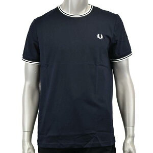 FRED PERRY �t���b�h�y���[ TWIN TIPPED T-SHIRT/�e�B�b�v���C�� T�V���c M1588 795 NAVY