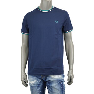 FRED PERRY �t���b�h�y���[ TWIN TIPPED T-SHIRT/�e�B�b�v���C�� T�V���c M1588 86A TNSBL-SNWHT-DPMT