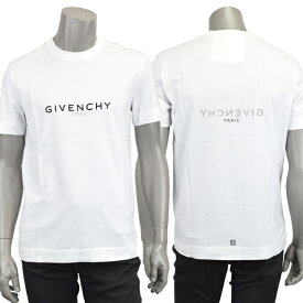 GIVENCHY ジバンシー REVERSE SLIM FIT T-SHIRT/リバース ロゴ プリント Tシャツ BM71653Y6B 100