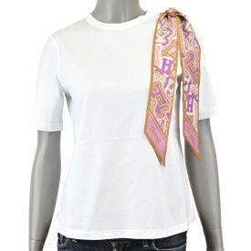 HERNO ヘルノ BUBBLE スカーフ SUPERFINE COTTON STRETCH Tシャツ/ホワイト/JG000185D 52003 1000/