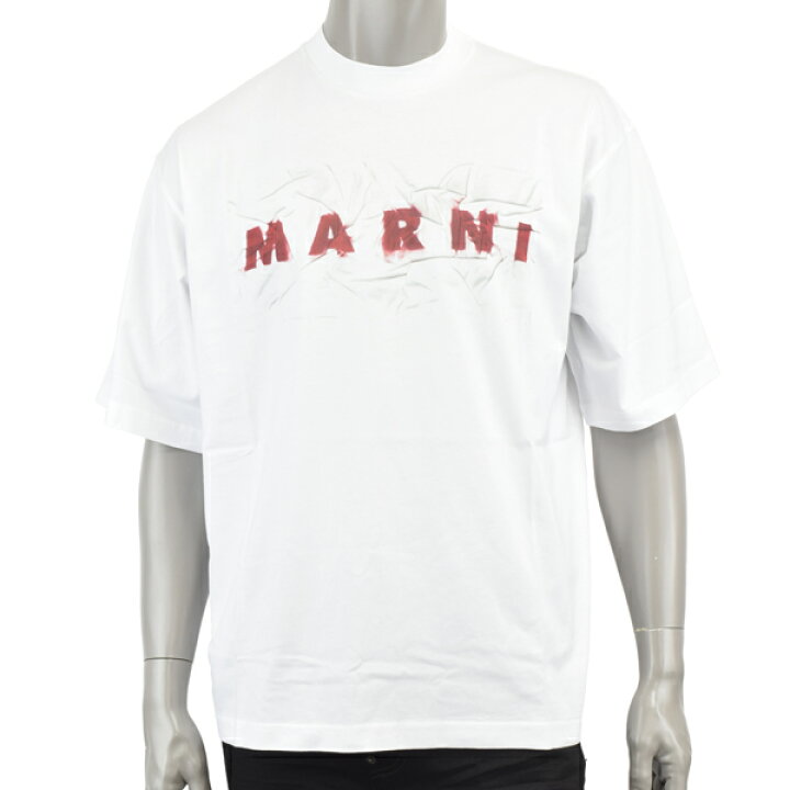 楽天市場】MARNI マルニ BIG LOGO T-SHIRT /マキシリンクルエフェクト 