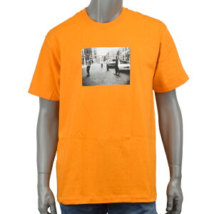 SUPREME �V���v���[�� CREW 96 TEE/�t�H�g ���S T�V���c CREW 96 ORANGE