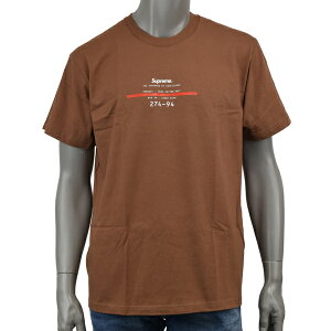 SUPREME �V���v���[�� STANDARD TEE/���S T�V���c STANDARD BROWN