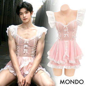 メイド コスプレ 大きいサイズ メンズ 男性 女装 男の娘 衣装 セクシーランジェリ 過激 コスチューム ワンピース キャミワンピ フリル リボン かわいい エロ 下着 セクシー ランジェリー Tバック セット ミニスカ スカート メイド服 大人 ピンク 白 ホワイト 撮影