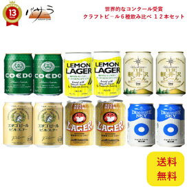 升喜 【 クラフトビ−ル6種飲み比べ 12本セット 】 「 世界大会コンクール受賞 クラフトビール ビール beer 飲み比べ詰め合わせ セット ギフト 内祝い お返し プチギフト おつまみ 酒 父の日 お中元 ホワイトデー プレゼント 家庭用 退職 12本」