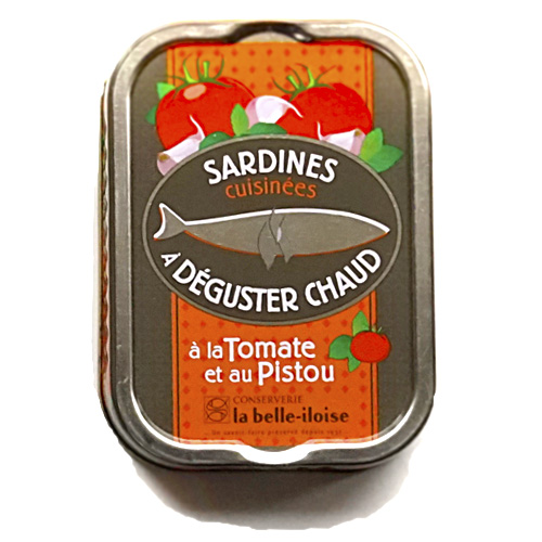 楽天市場ブルターニュ海産物缶詰 トマトとバジル風味オイル