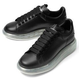 アレキサンダー マックイーン ALEXANDER McQUEEN オーバーサイズ スニーカー LARRY ラリー WHX98 604232 レザー ブラック / 黒 ブランド 本革 おしゃれ メンズ