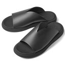 ブラドール BRADOR レザーサンダル 厚底 92571 NERO ブラック / 黒 本革 高級 サンダル メンズ ブランド 革 クッション 履き心地 シンプル カジュアル 男性 高級サンダル ブランドサンダル イタリア レザー メンズサンダル