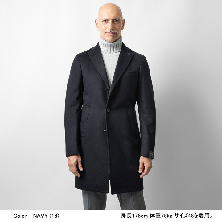 楽天市場】ブレラス BRERAS カシミア チェスターコート シングル 
