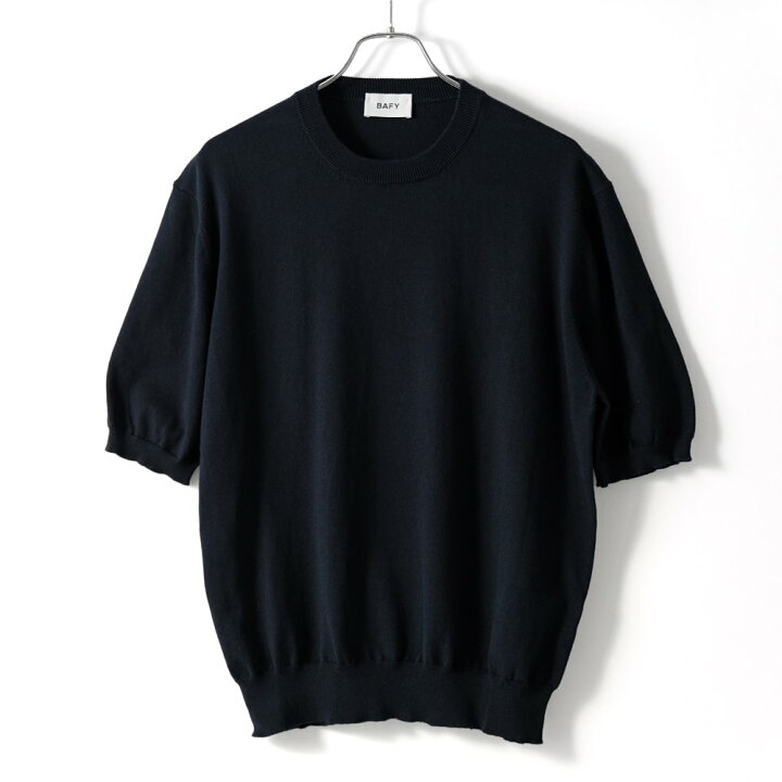 楽天市場】バフィー BAFY ニットTシャツ コットン クルーネック 