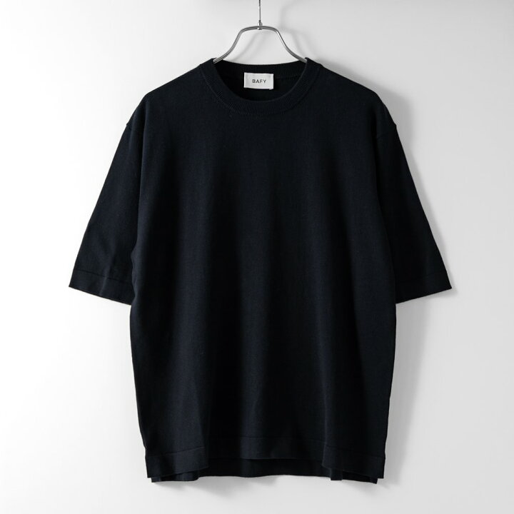 楽天市場】バフィー BAFY ニットTシャツ クルーネック リラックス 