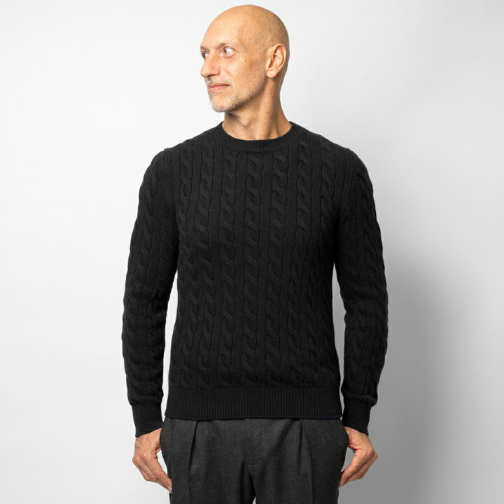 BAFY Honeycomb cable タートルネックニット ブラック 46 楽天市場  