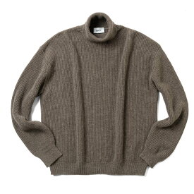 【スーパーSALE Again】【返品不可】バフィー BAFY 35087 別注 タートルネックニット ウール メンズ リラックスフィット オーバーサイズ メリノウール ウール100% セーター ミドルゲージ 長袖 ニット ブランド ブラック ネイビー グリーン オフホワイト