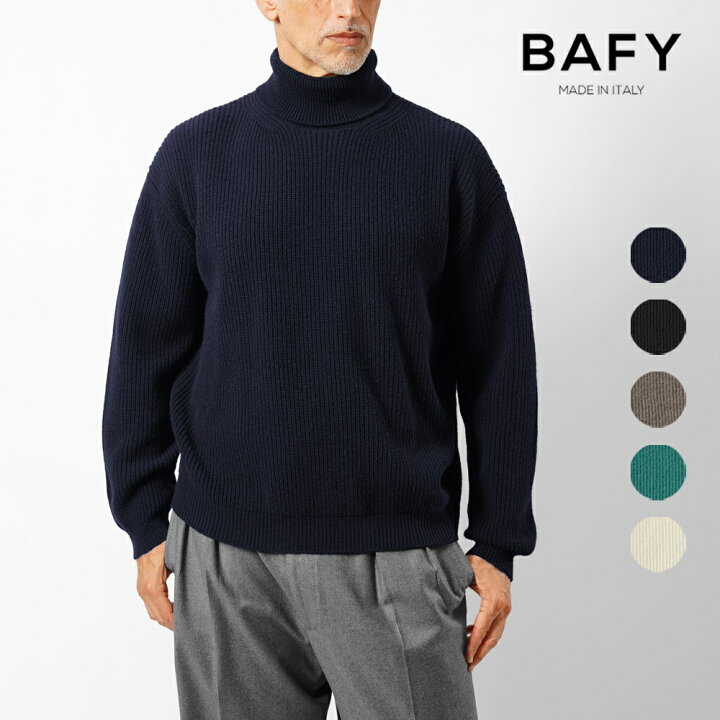 楽天市場】バフィー BAFY 35087 別注 タートルネックニット ウール 
