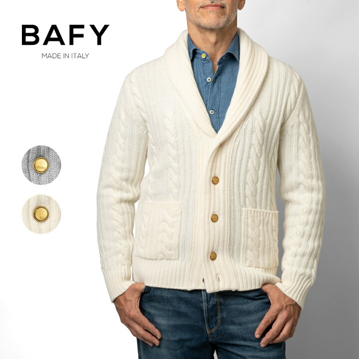 楽天市場】【返品不可】バフィー BAFY ニット ショールカラー  