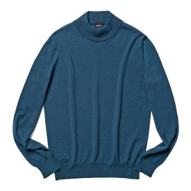 バフィー BAFY 4301 ハイネック モックネック ニット 10G ハイゲージ ブラック ネイビー ホワイト ブルー イタリア メンズ 長袖 セーター ブランド 薄手 ウール100% 秋 冬 モックネックニット ハイネックニット モックネックセーター ハイネックセーター おしゃれ