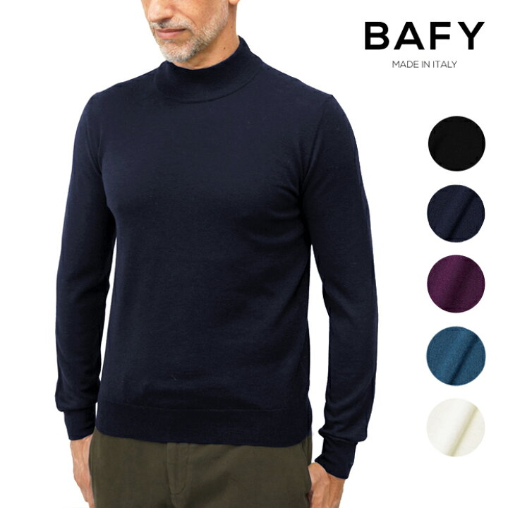 楽天市場】バフィー BAFY 4301 ハイネック モックネック ニット 10G 