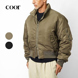 クオ COOR ミリタリー パファー ダウン ジャケット ブラック 黒 カーキ STAND COLLOR NECK PUFFER JACKET CXE4JP03V ダウンジャケット 中綿 ダウン メンズ メンズダウン ブルゾン ショート ブルゾン アウター カジュアル ブランド 韓国 大きいサイズ オーバーサイズ おしゃれ
