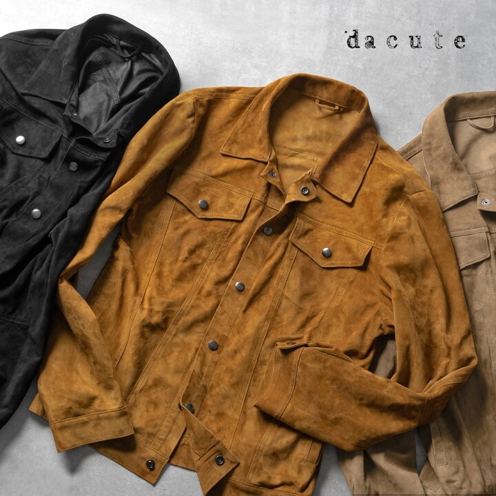 楽天市場】ダクテ DACUTE Gジャン スエード トラッカージャケット 