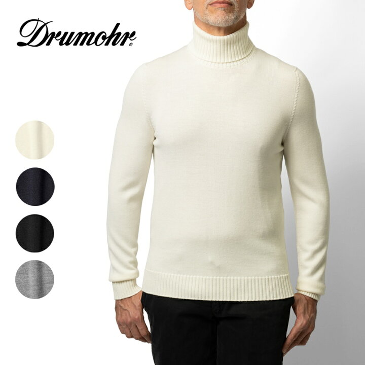 楽天市場】ドルモア DRUMOHR ニット タートルネック ミドルゲージ M104 
