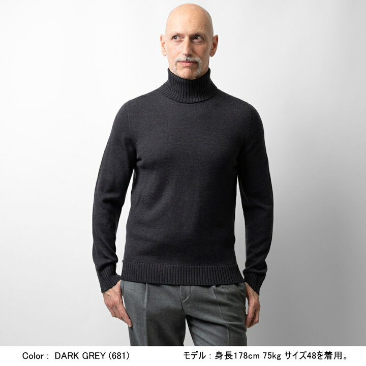 新品】ドルモア DRUMOHR ローゲージカシミヤ タートルネックニット  