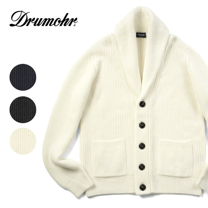 楽天市場】【返品不可】ドルモア DRUMOHR ニット ショールカラー  