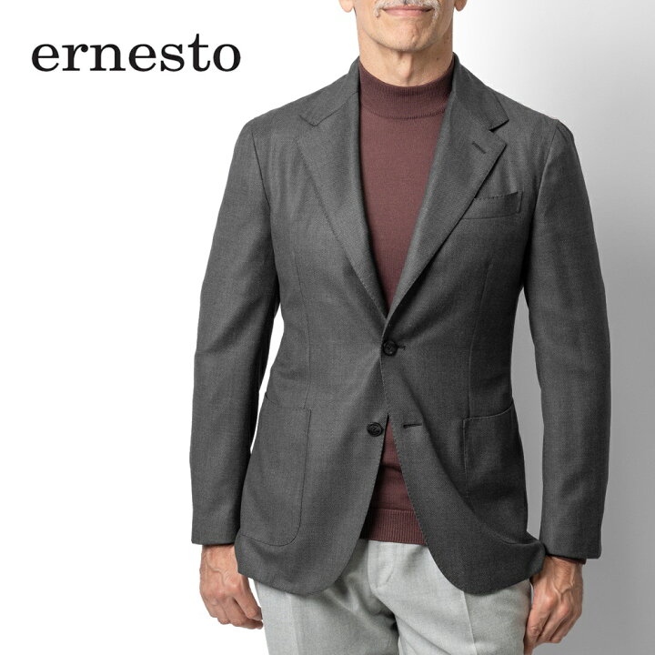 楽天市場】【返品不可】エルネスト ERNESTO ジャケット グレー 