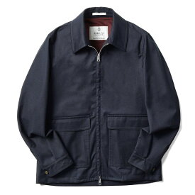 エイダム EIDUM ハリントンジャケット ウールブルゾン HARRINGTON GE01F W770M ショート丈 ブルゾン 25AW 秋 冬 エイダースキュータム EIDERSCUTUM メンズ 英国 イギリス ジャケット アウター おしゃれ 大きいサイズ アクアスキュータム ロイヤルロウ ROYAL ROW