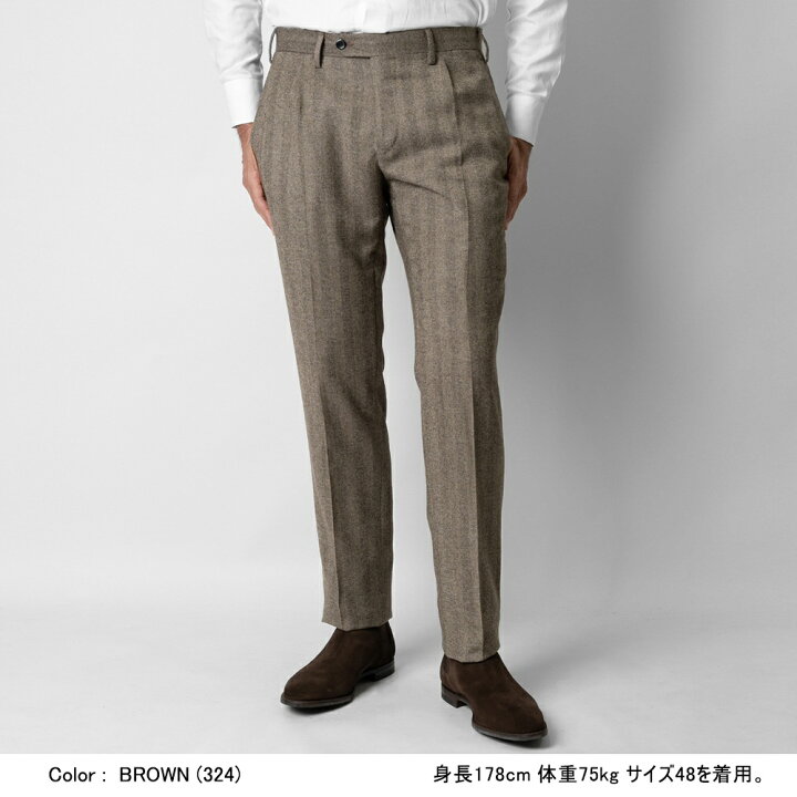 楽天市場】ジェルマーノ GERMANO スラックス 321G-9619 ワンプリーツ 