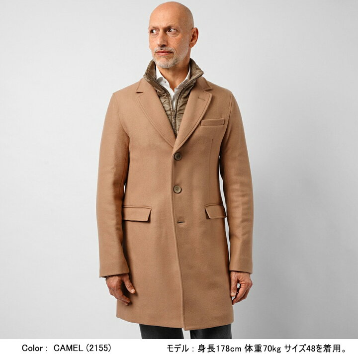 楽天市場】ヘルノ HERNO チェスターコート CA0045U ブラック ネイビー  